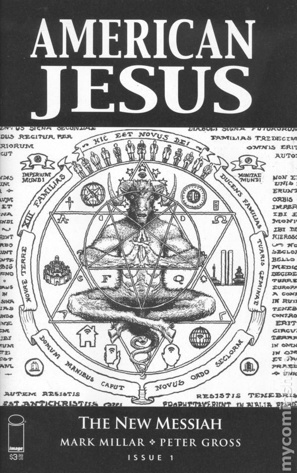 American Jesus Il Nuovo Messia 1C Quasi B&W Variante FN 2019 Immagine Stock
