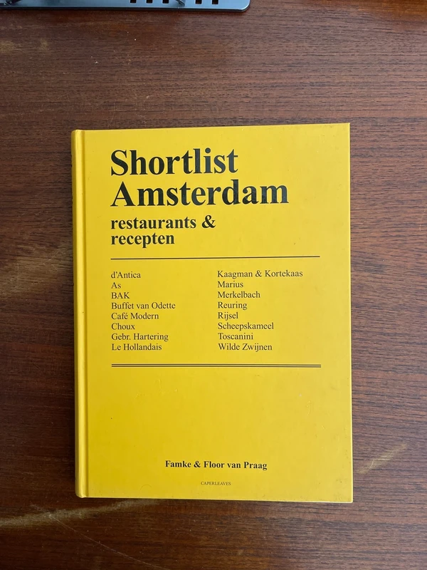 Shortlist Amsterdam geel