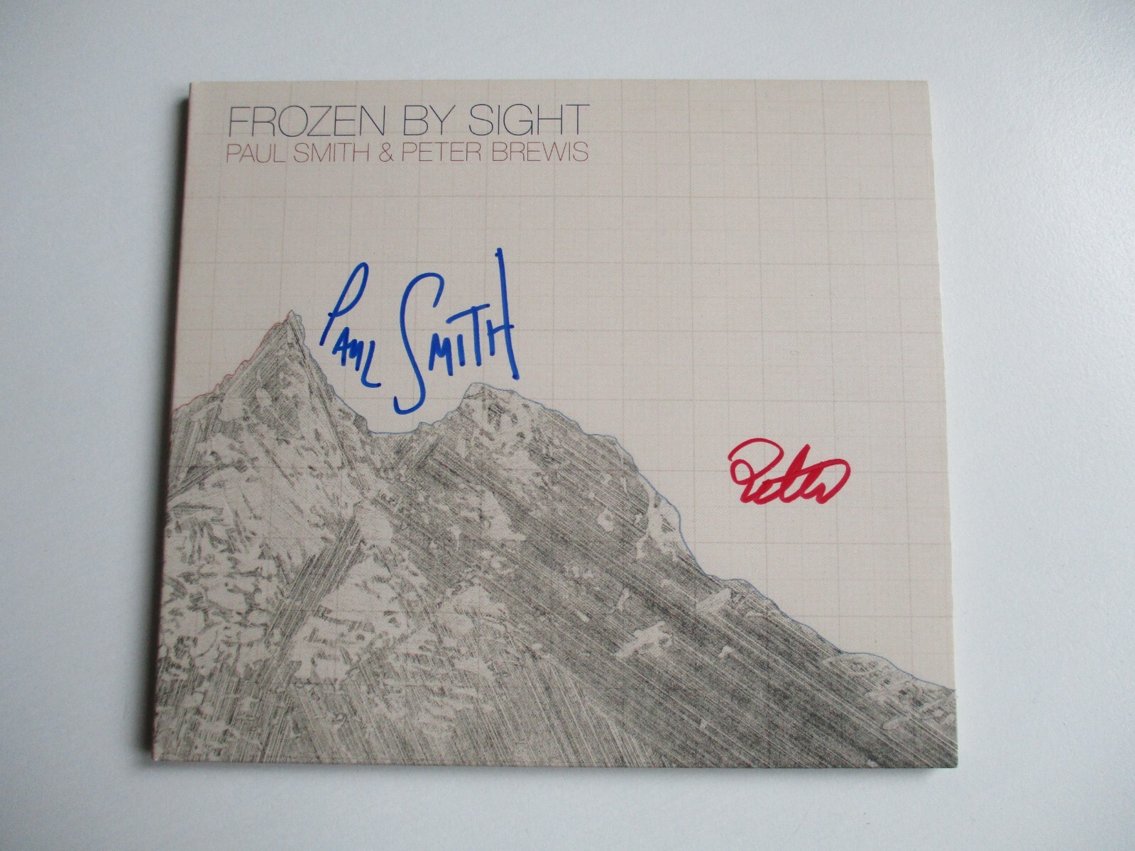 PAUL SMITH (Maximo Park) & PETER BREWIS - RARE HAND SIGNED CD - FROZEN BY SIGHT