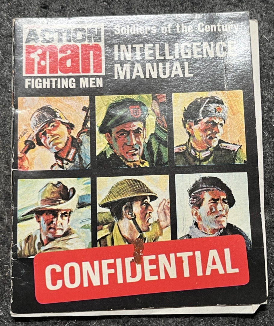 MANUALE INTELLIGENCE VINTAGE ORIGINALE PALITOY ACTION MAN MADE IN ENGLAND