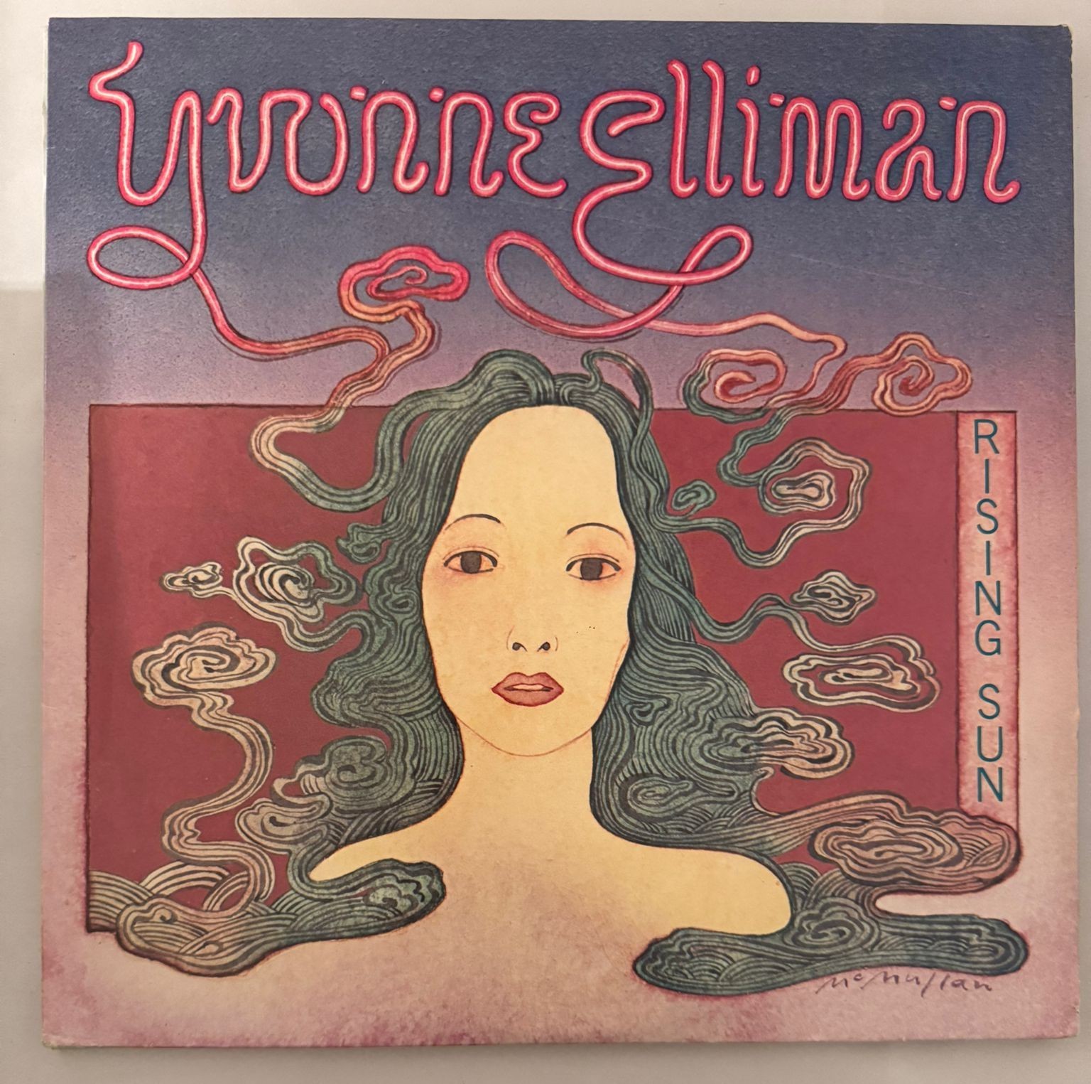 YVONNE ELLIMAN – RISING SUN - VINYL LP BLACK 1975 RSO - VG+ - A8