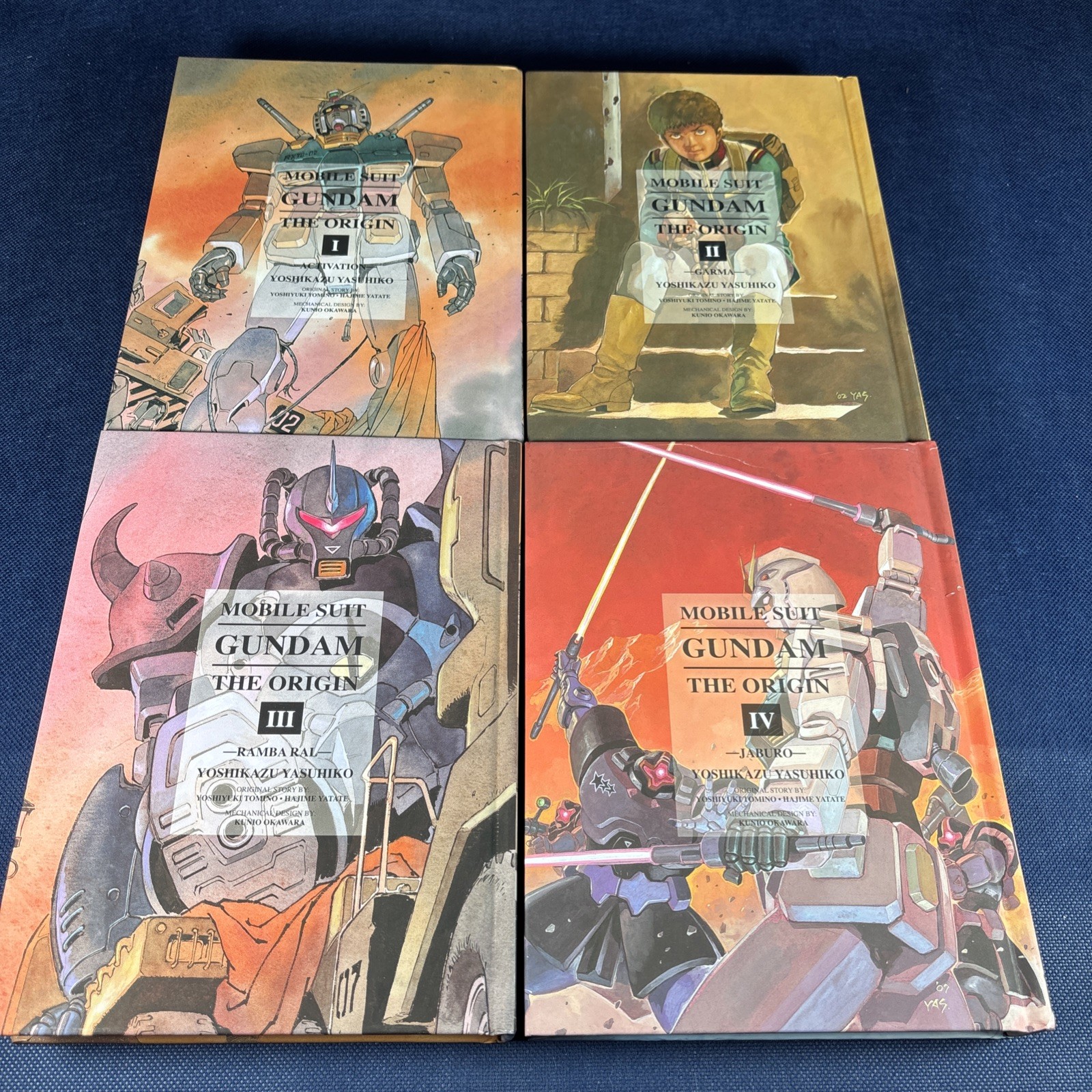Mobile Suit Gundam The Origin Manga copertina rigida lotto volumi 1-4 NUOVI!