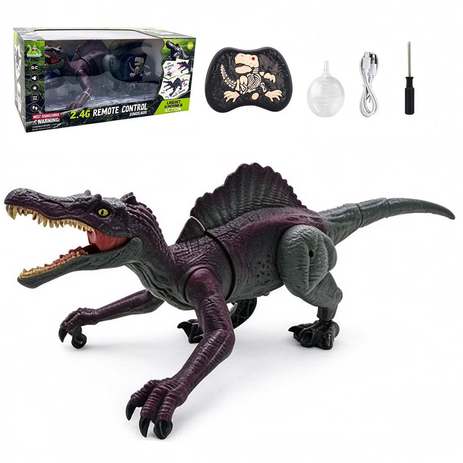 Spielfigur Ferngesteuerter Dinosaurier, RC Dino Spielzeug Geschenk für Kinder