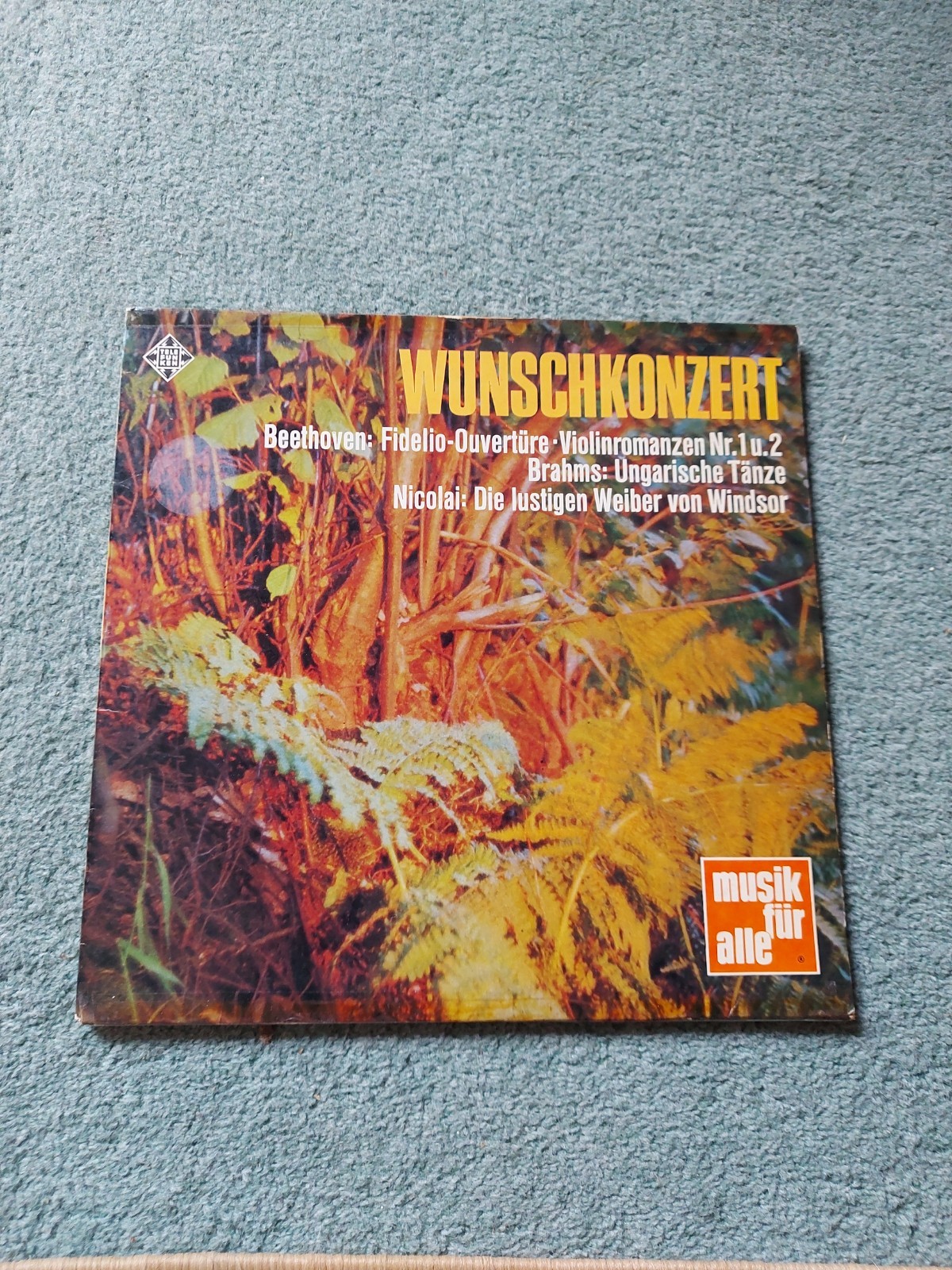 Brahms* / Nicolai*  Wunschkonzert (Fidelio-Ouvertüre · Violinromanzen Nr1 Rare