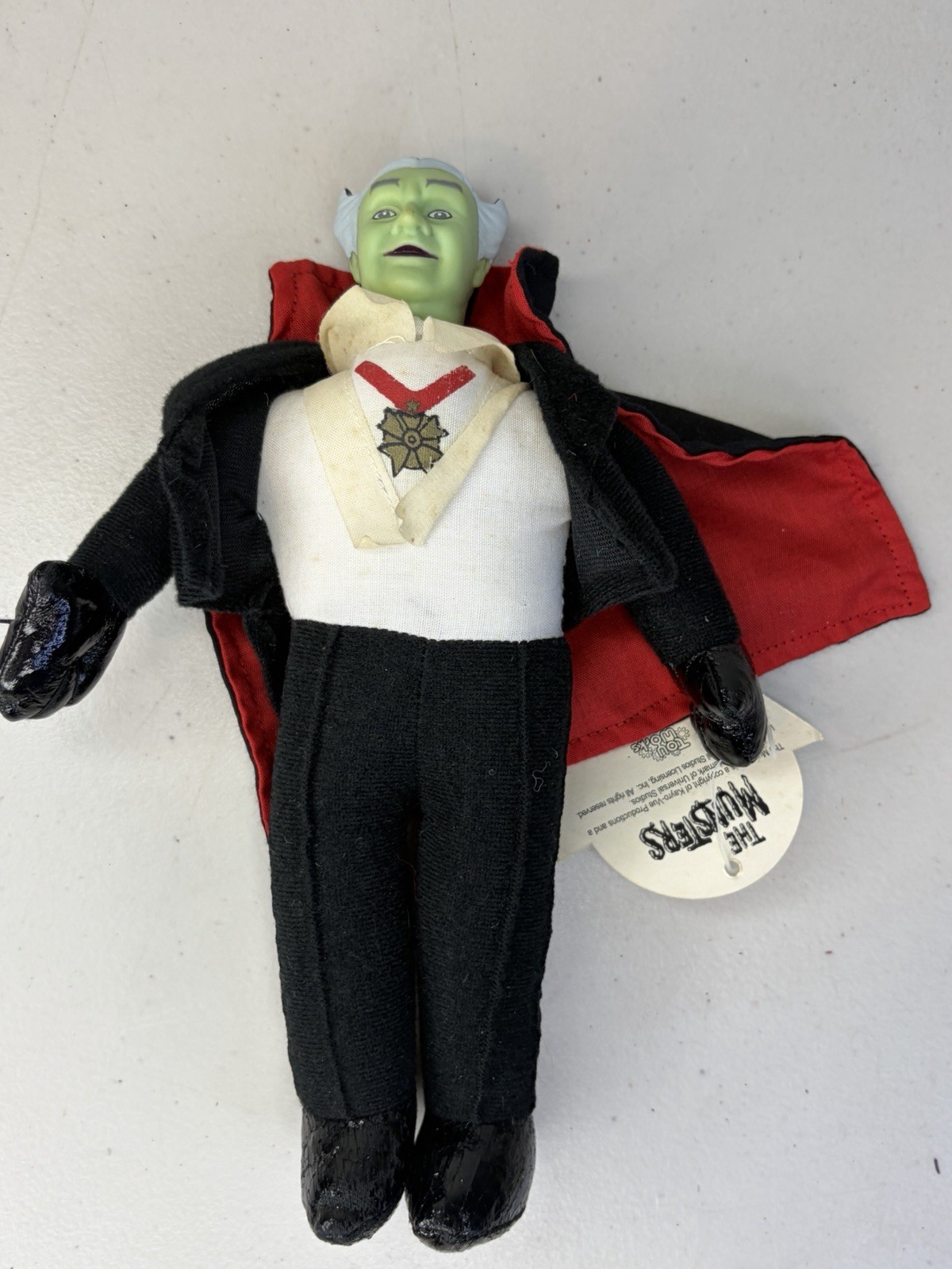 Vintage The Munsters GRANDPA  MUNSTER 9” In Plush by Toy Works W Tag