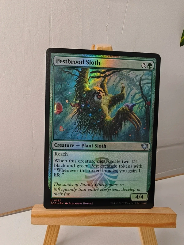 Pestbrood Sloth, foil, carte magic the gathering