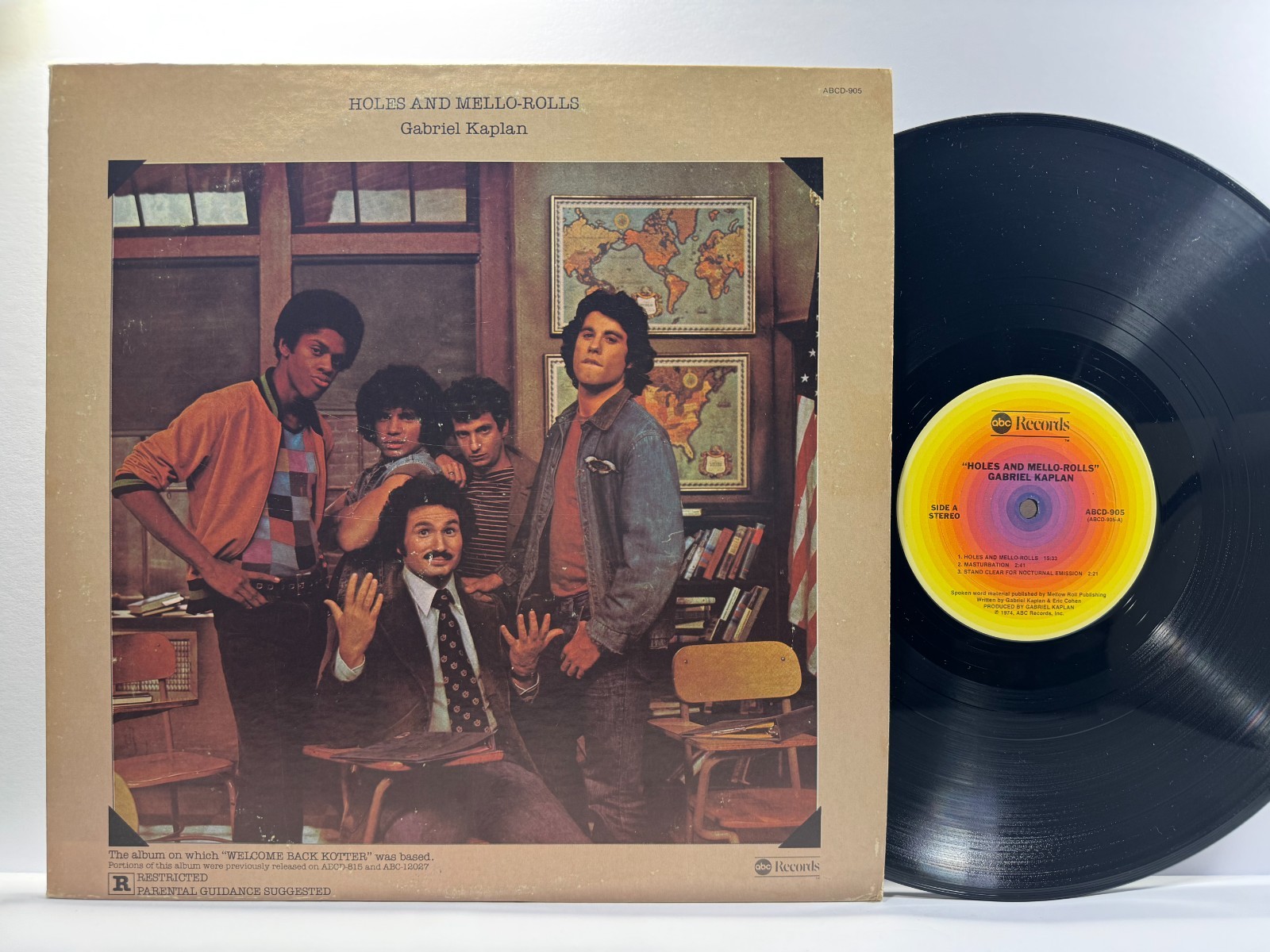 Comedy LP GABRIEL KAPLAN / Mr. Kotter Holes and Mello-Rolls ABC 1975 VG++