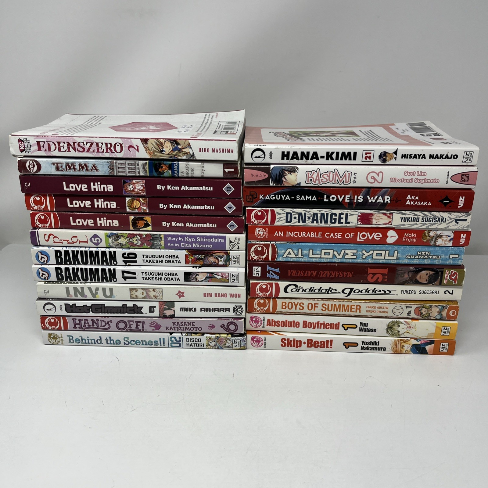 Lotto Manga Misti - 23 Libri Romance Shonen Comedy - Love Hina Bakuman Skip-Beat