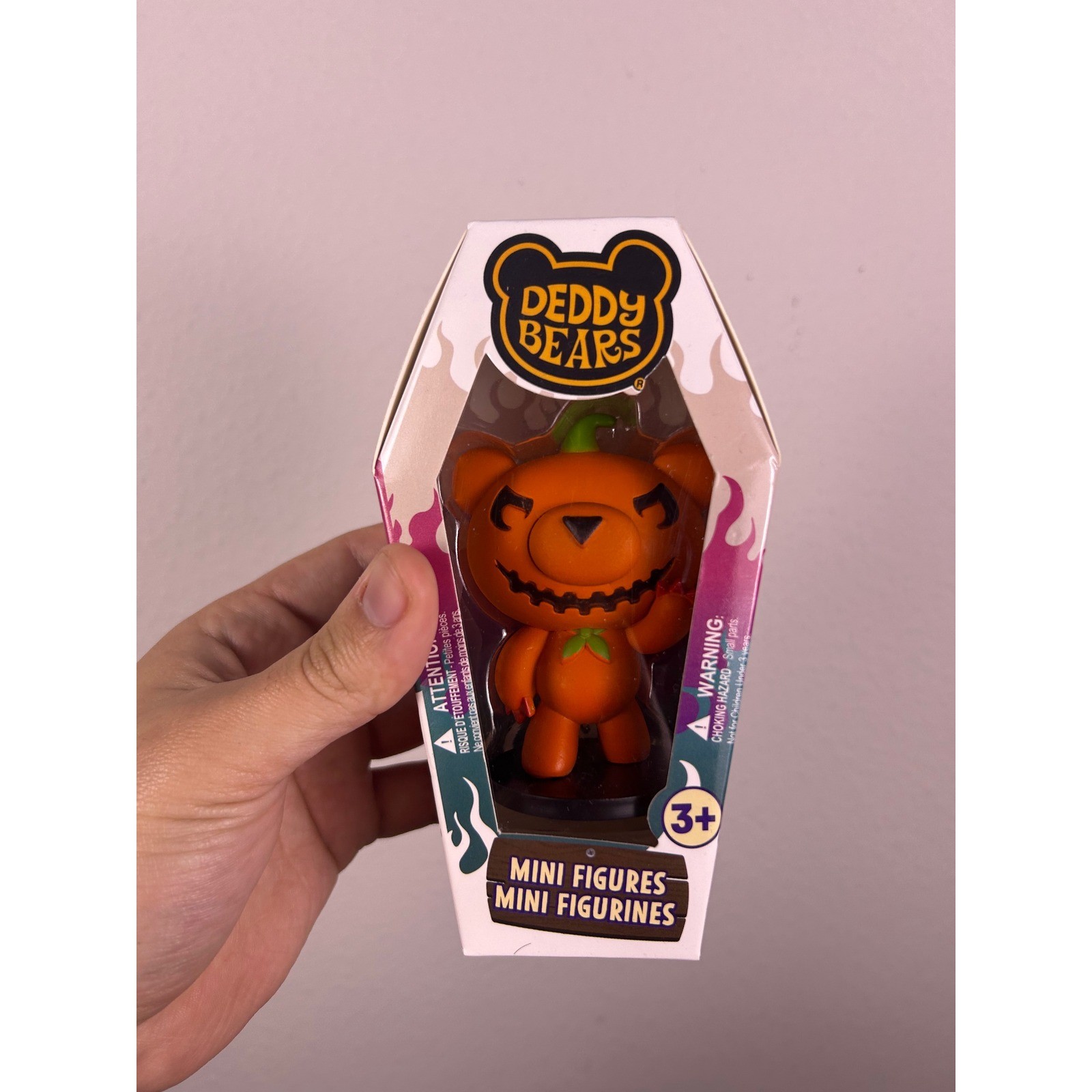 Deddy Bears Squash Pumpkin Mini Figure Coffin Box Just Toys Collectible