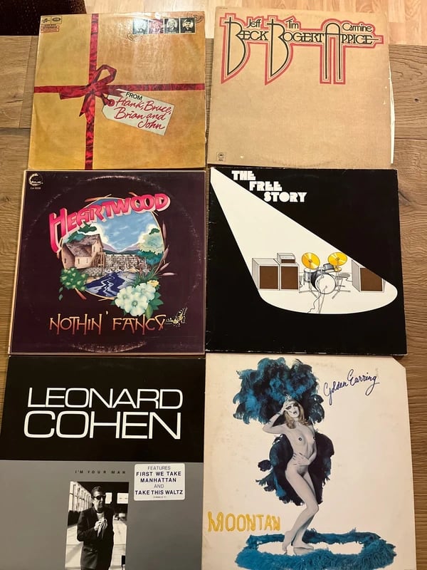 Lotto fuori tutto -  6 LP originali – Rock, Blues Rock, Hard Rock e Cantautorato