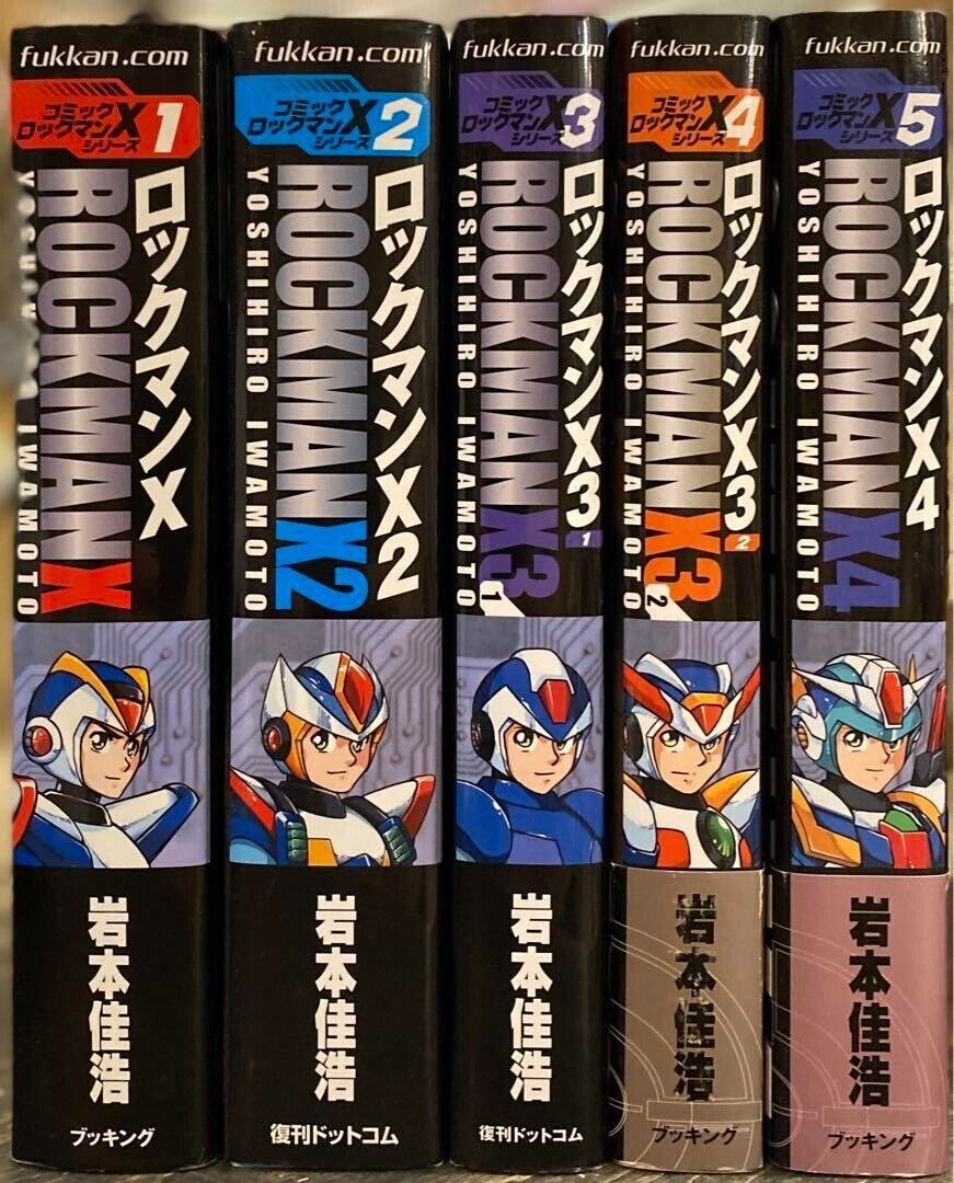 ROCK MAN X Comics Set completo Yoshihiro Iwamoto Ristampa edizione 2005...