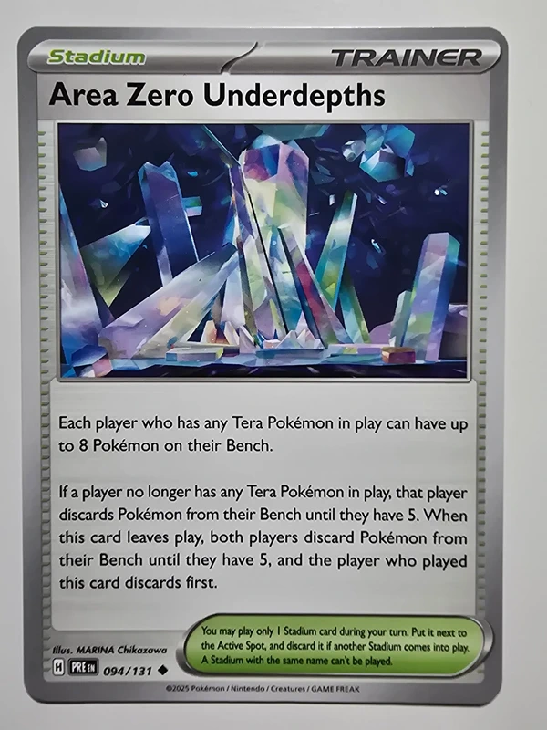 area zero underdepths (prismatic evolutions 094/131) (trading card)
