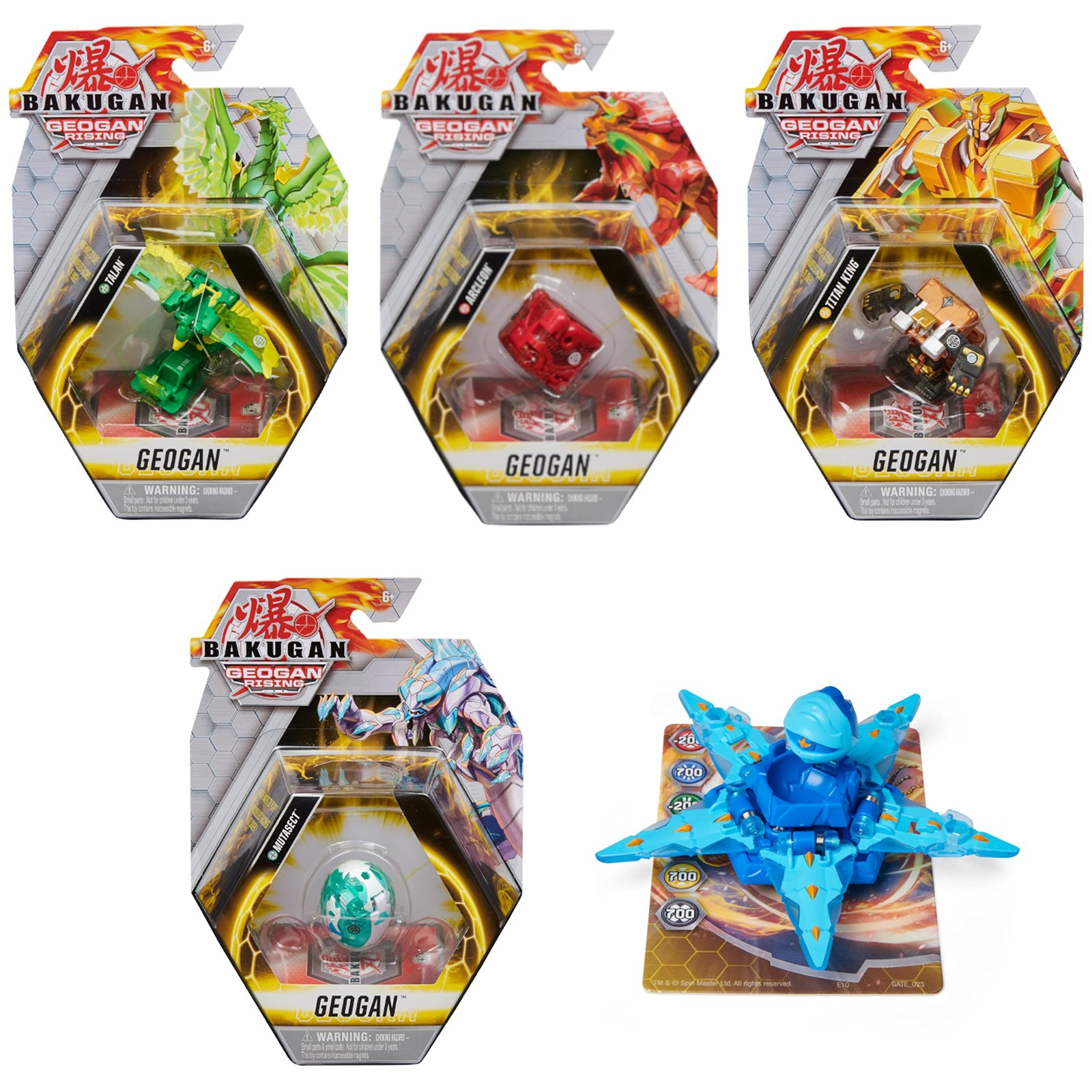 GEOGAN RISING - Pack 1 Saison 3 - Bille Geogan Avec 2 BakuCores Et 3 Cartes