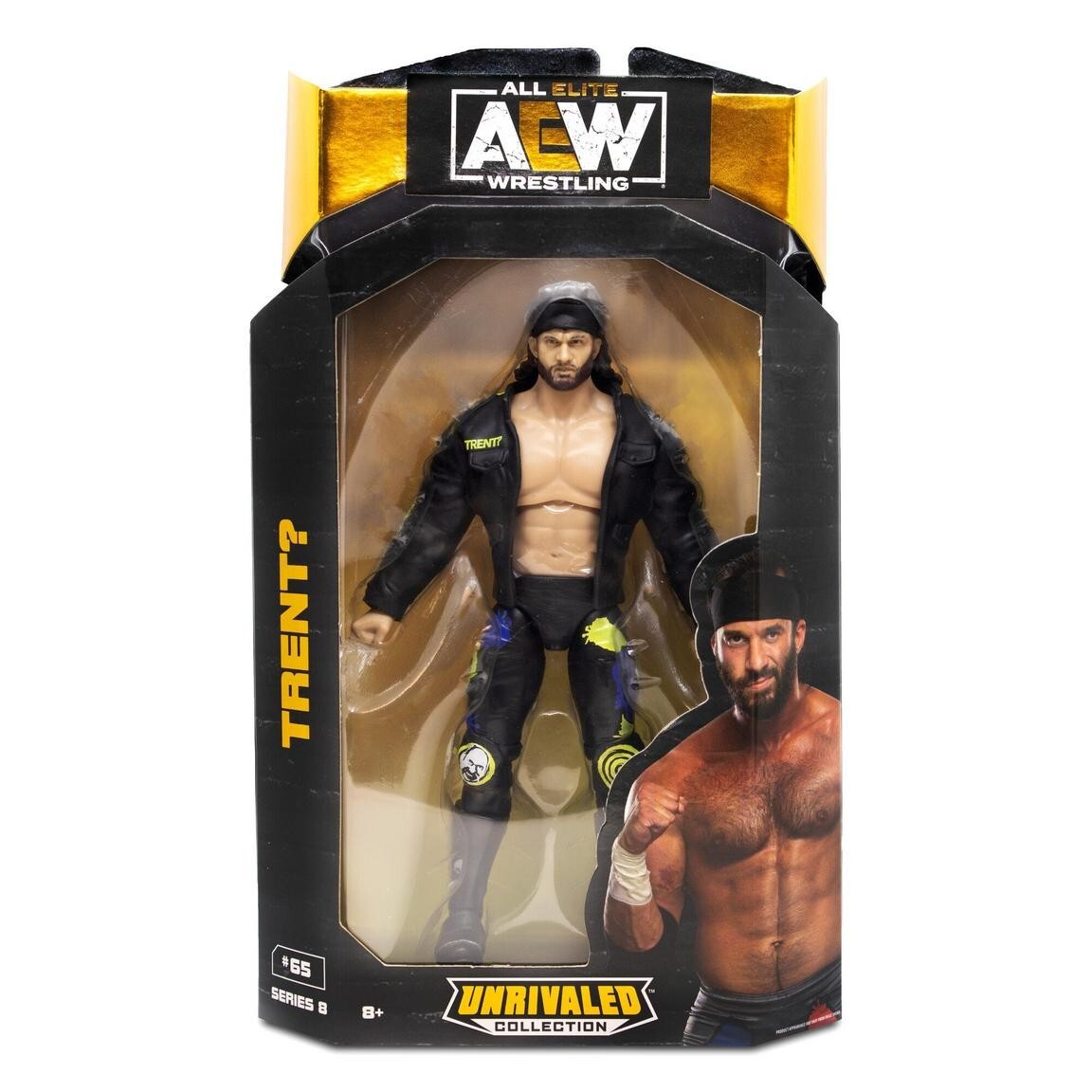 ALL ELITE AEW Serie 8 Collezione senza rivali TRENT? #65 Modellino nuovo con scatola.