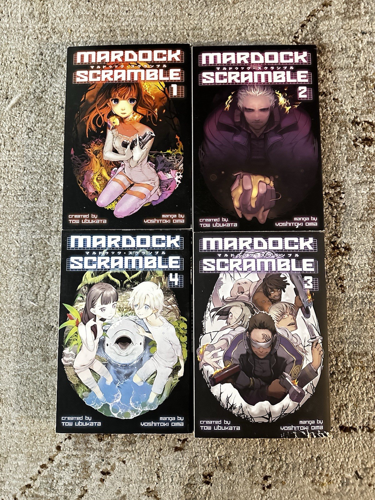 Mardock Scramble Vol. 1 2 3 4 Manga di Tow Ubukata (Autore), Yoshitoki Oima