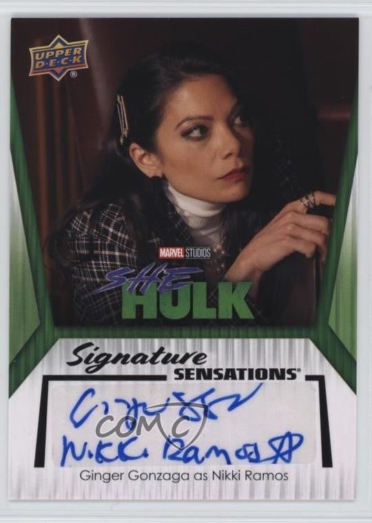 2024 Upper Deck Marvel Studios Series 1 Inscriptions Ginger Gonzaga Auto 0y5b