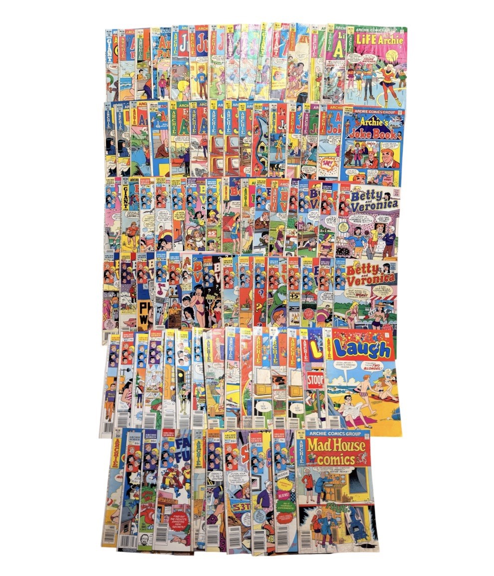 Vintage Archie Comic Lot of 86 Betty & Veronica Archie Jughead Laugh PEP Diltons