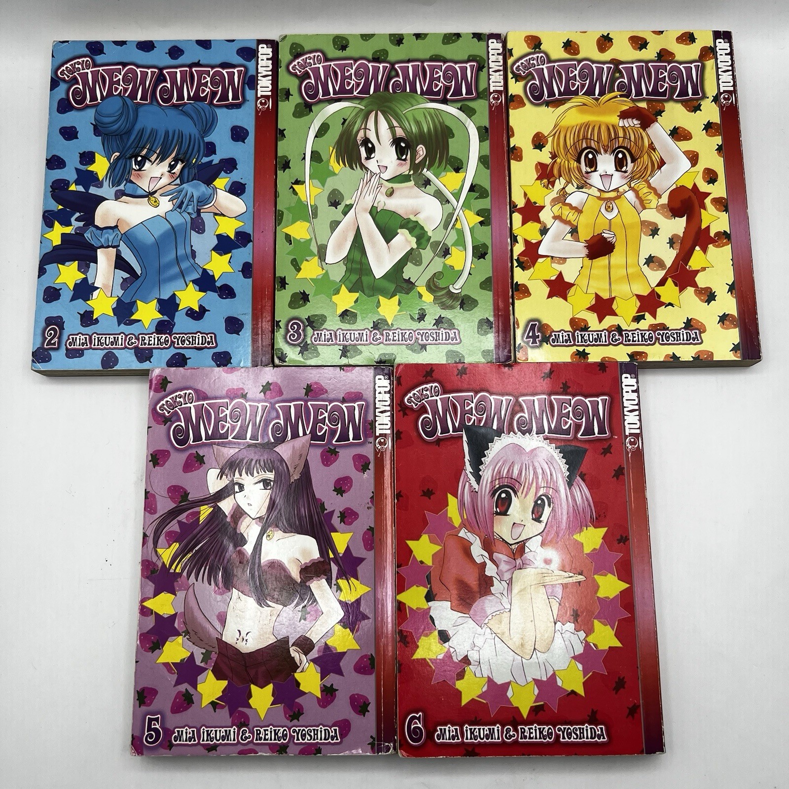 Lotto Manga Tokyo Mew Mew Vol 2 3 4 5 & 6 Tokyopop Inglese Mia Ikumi Reiko Yoshida