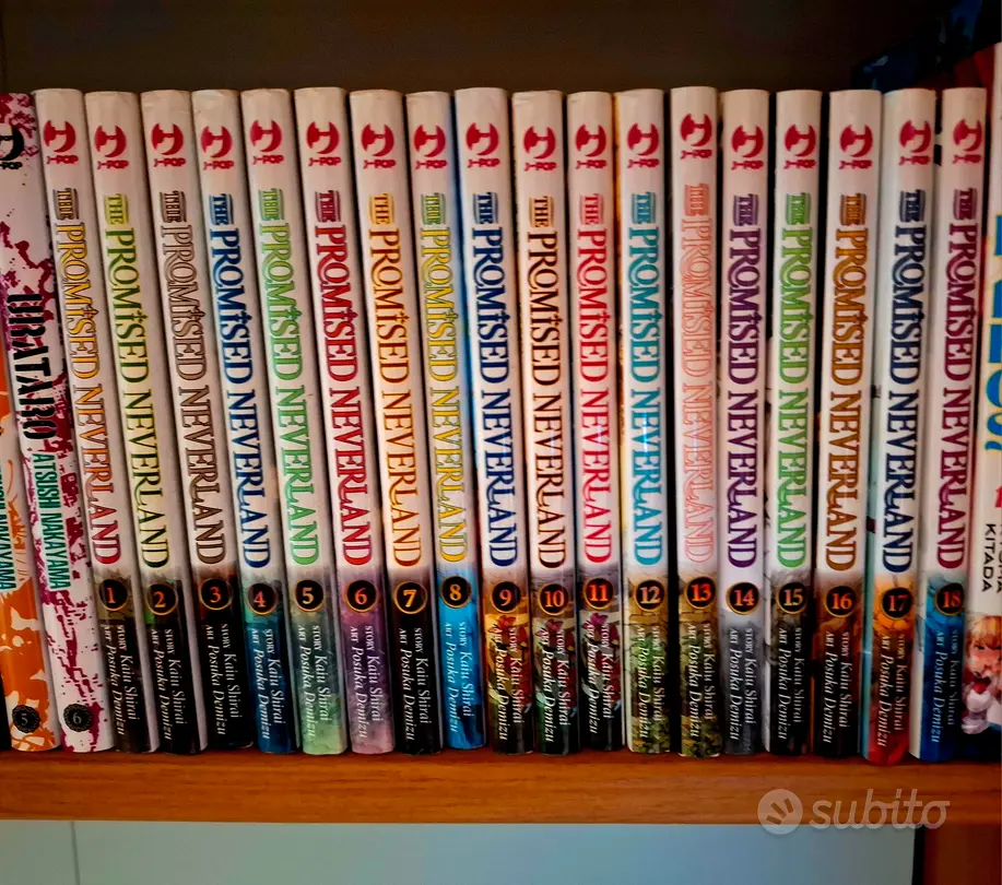 "The promised neverland" 1-18  + 1 in giapponese 