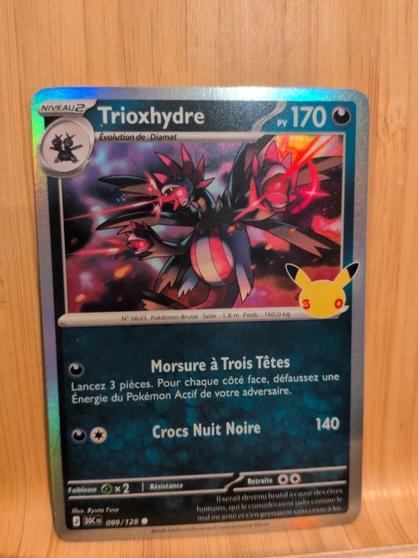 Carte Pokémon 30 ans Trioxhydre