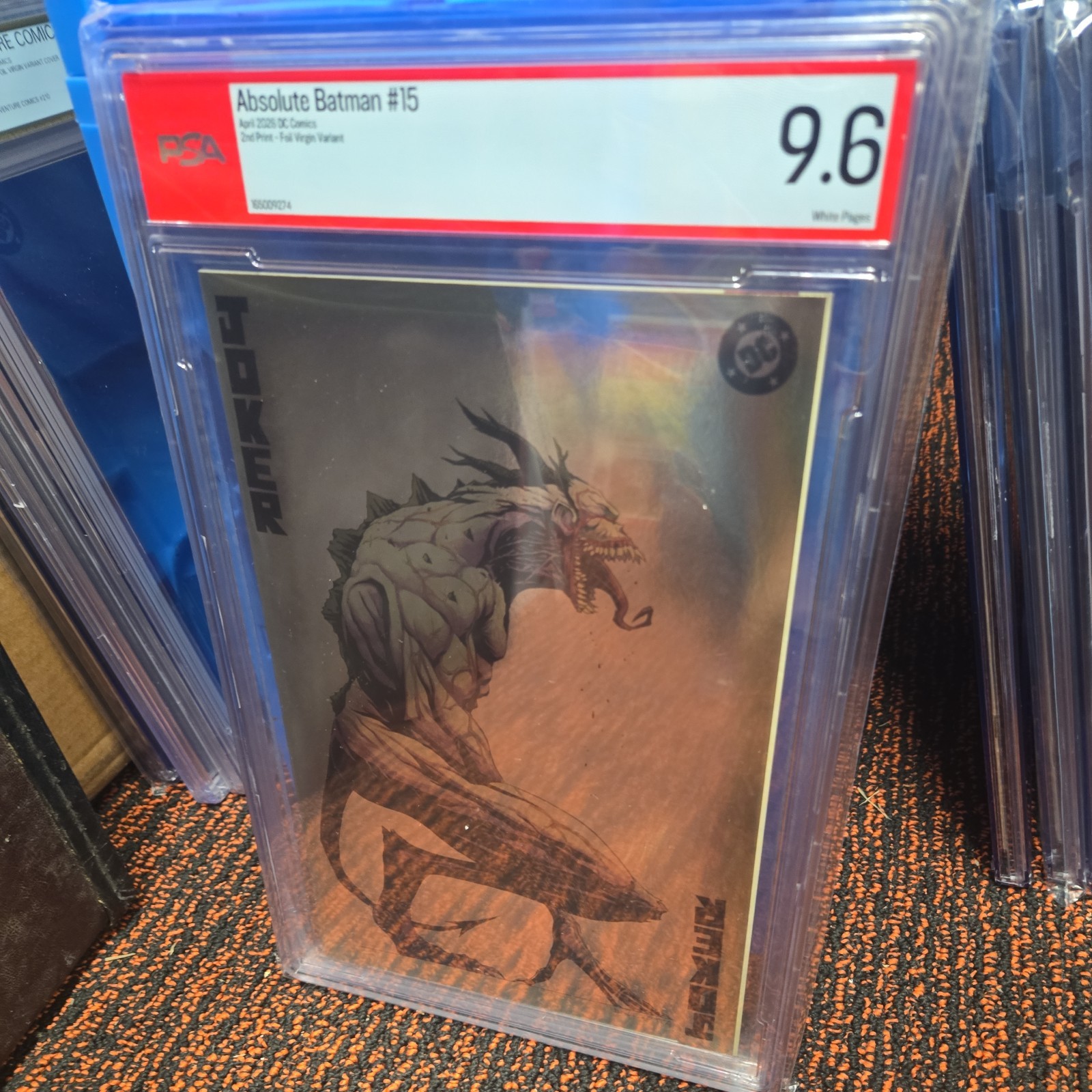 Absolute Batman #15 seconda stampa variante Foil psa 9.6 copertina joker cgc