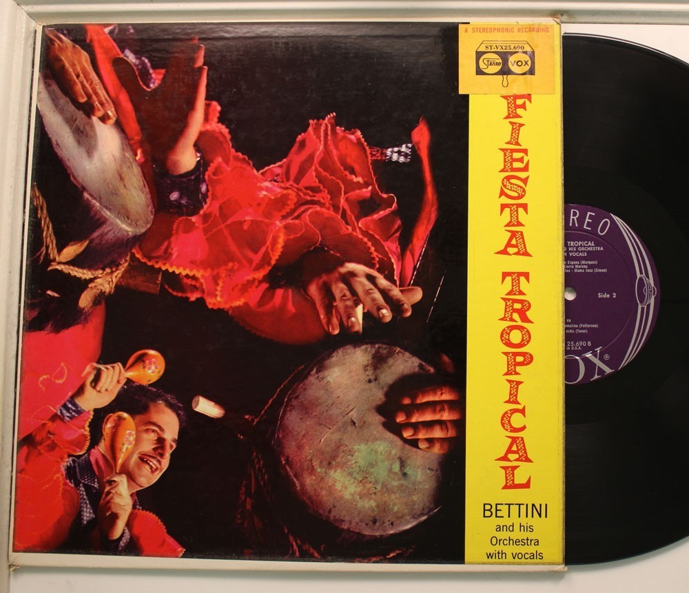 Bettini And His Orchestra Lp Fiesta Tropical On Vox - Vg++ / Vg++