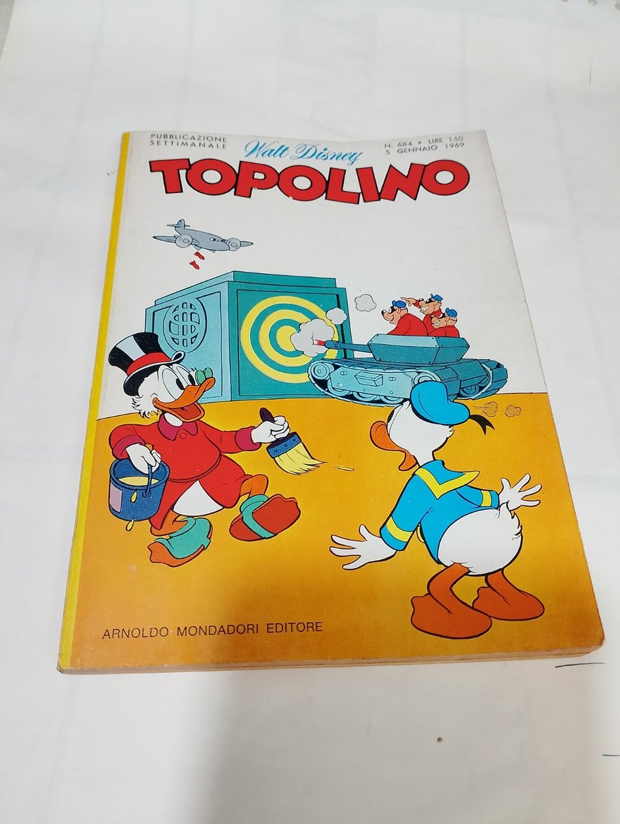 TOPOLINO LIBRETTO ORIGINALE N.684 CON BOLLINO,CEDOLA E CALENDARIO 1969 ALLEGATO 