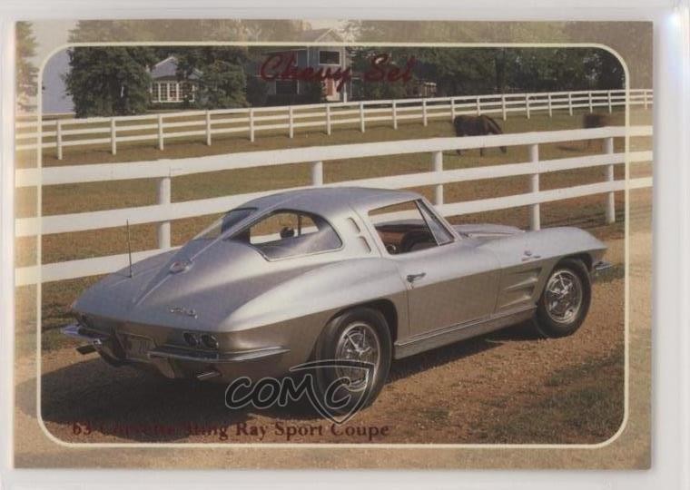 1992 Collect-A-Card Chevy Set '63 Corvette Sting Ray Sport Coupé #56 g2l