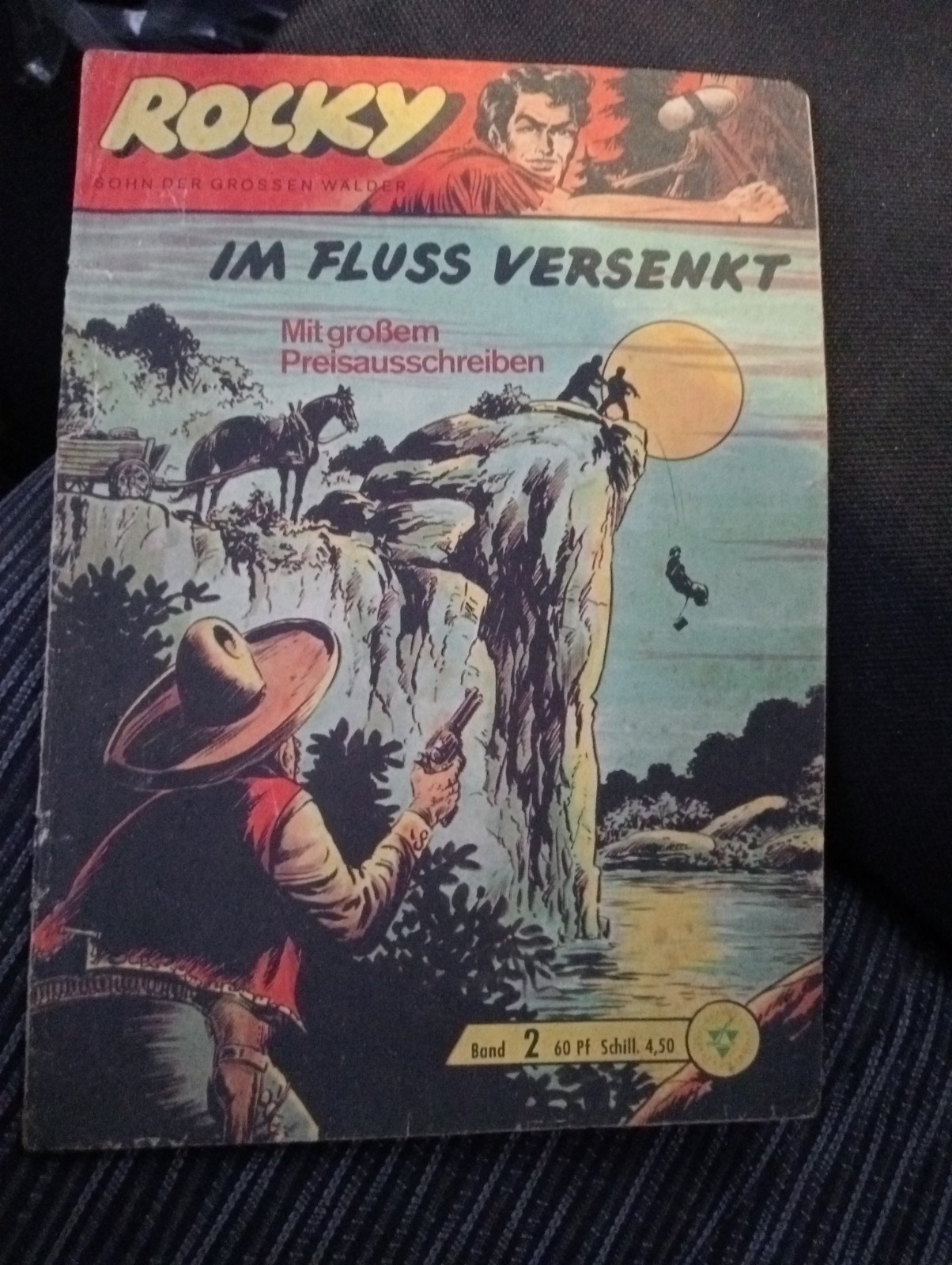 ZAGOR EDIZIONE TEDESCA ROCKY N. 2 IM FLUSS VERSENKT