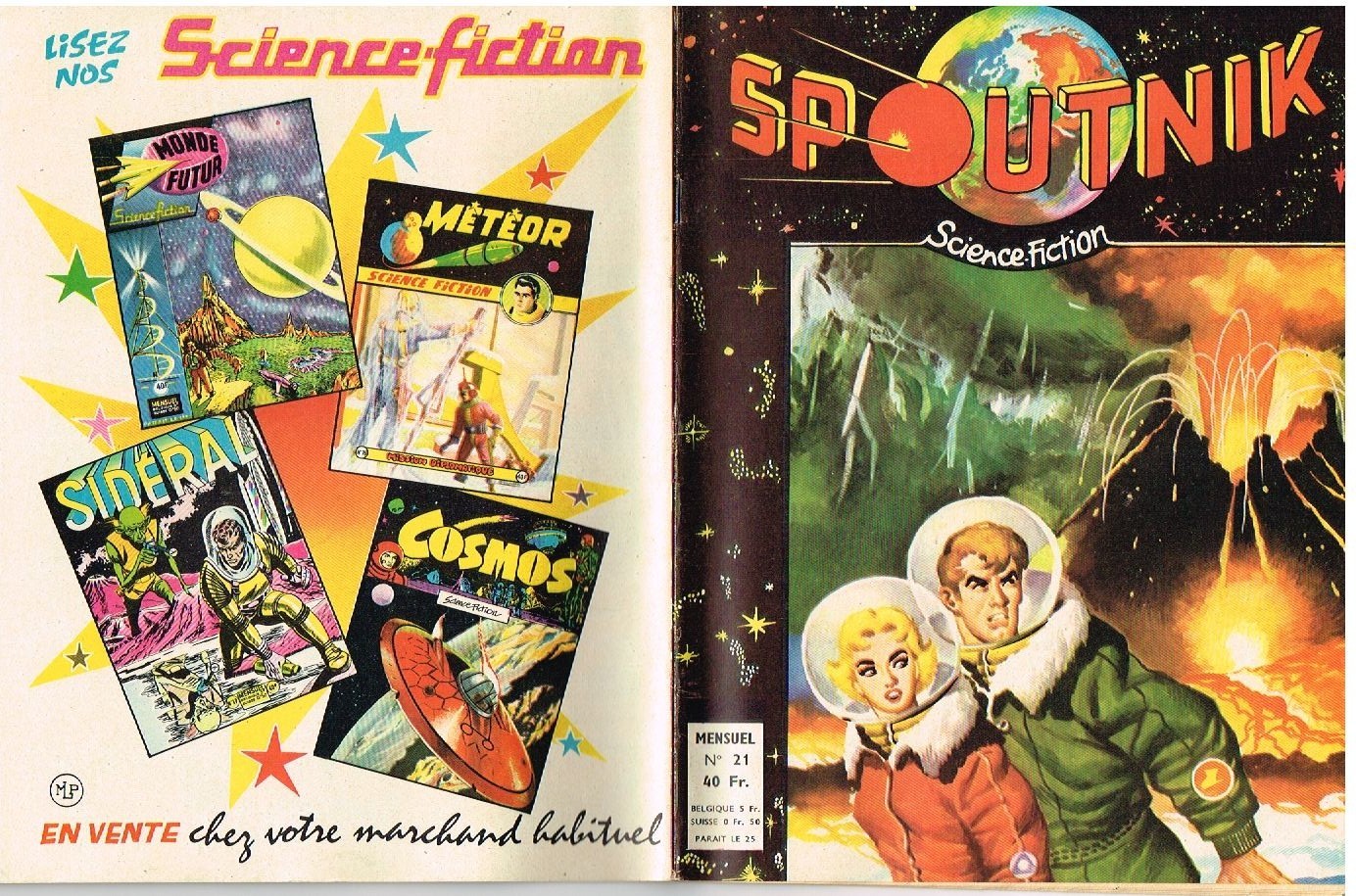 SPOUTNIK numéro 21   ARTIMA 1959  TBE