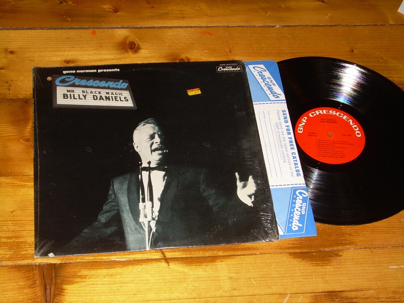 Billy Daniels LP GNP CRESCENDO 16 Mr Black Magic SHRINK 1974 Reissue