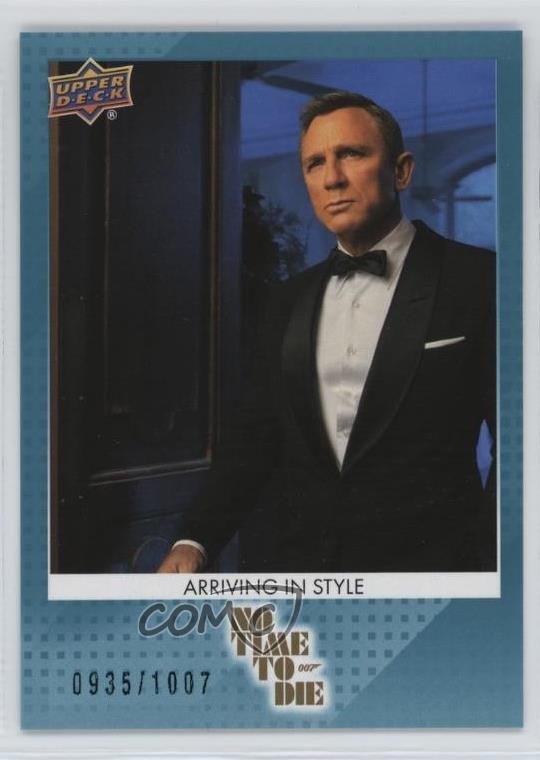 2025 Upper Deck No Time To Die Teal 007/1007 James Bond Arriva con stile bc6