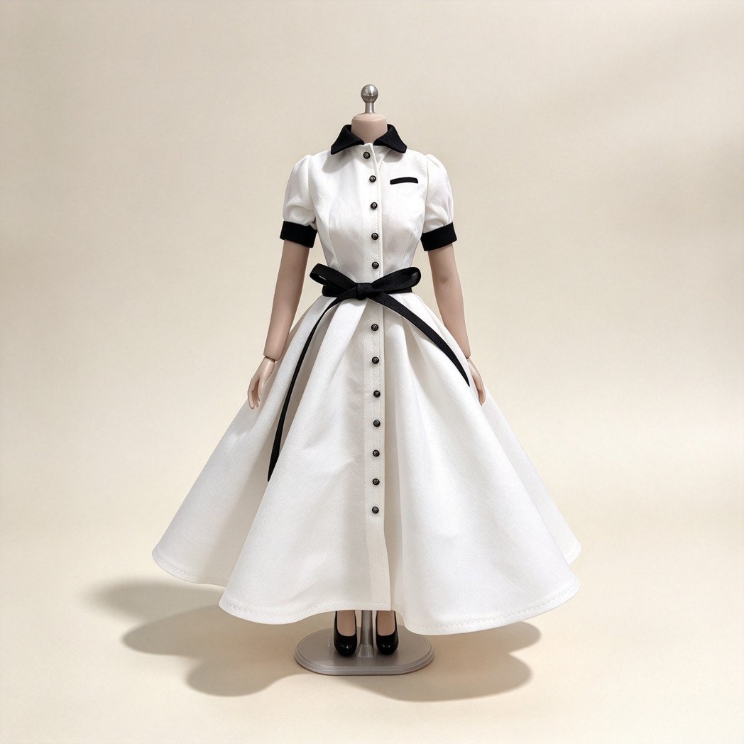 Camicia donna manica corta scala 1/6 vestito modello vestibilità 12'' Tbl Ph figure corpo