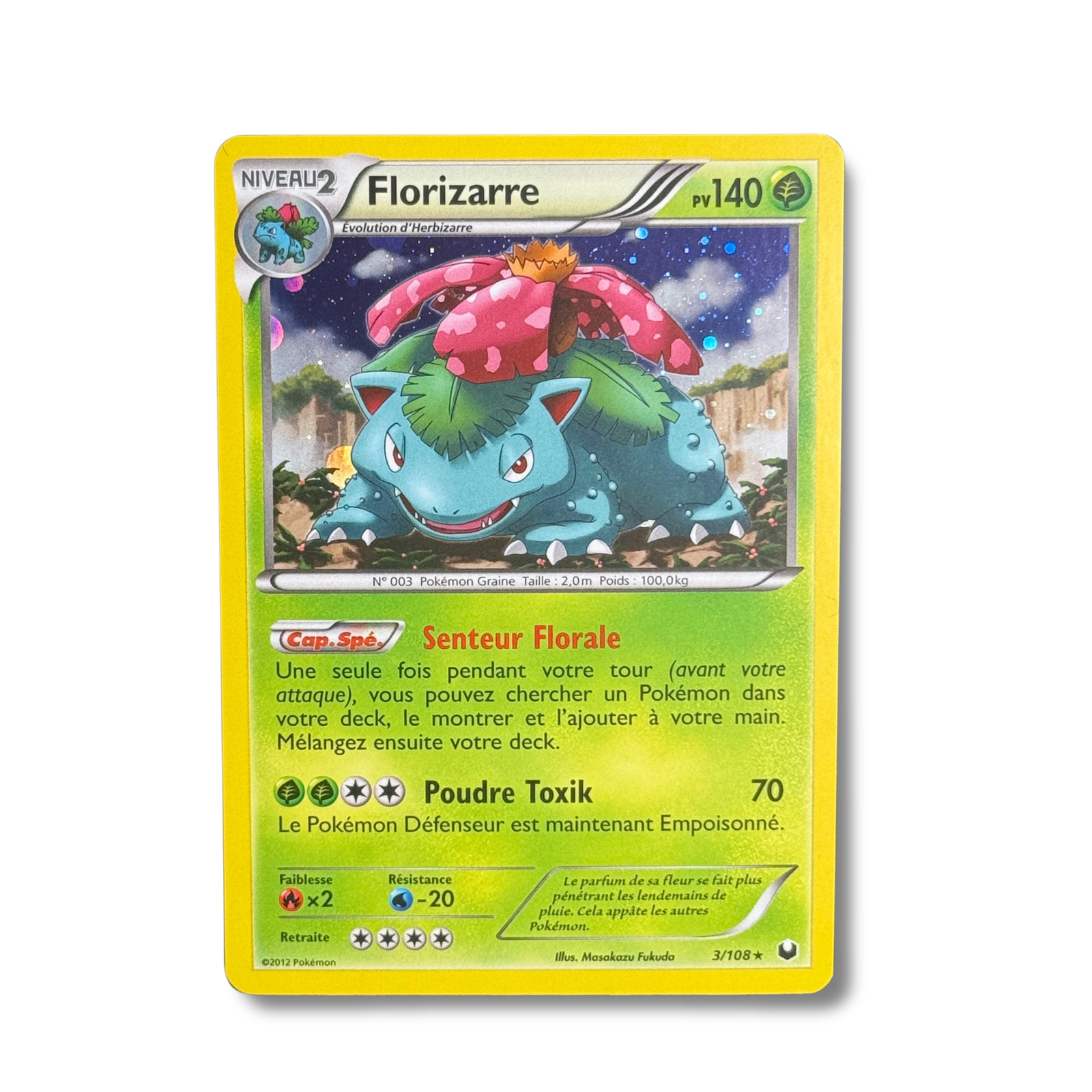 Carte Pokémon Française - Florizarre Holo 3/108 - NB Explorateurs Obscurs