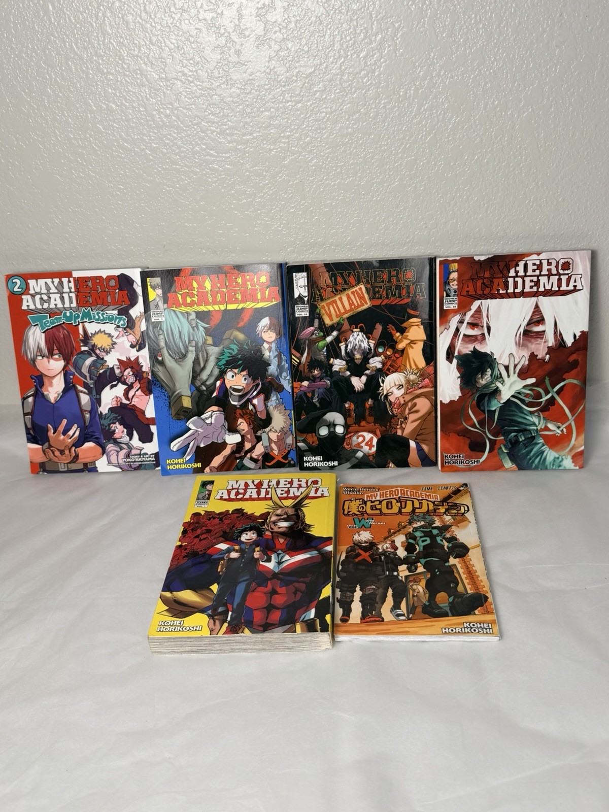 My Hero Academia Lotto 6 Manga Vol 1 3 24 28 Team-Up 2 World Heroes Mission W