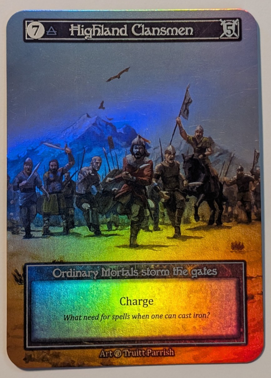 Sorcery: Contested Realm TCG - 1x Highland Clansmen - NM/LP Foil Beta - Ordinary