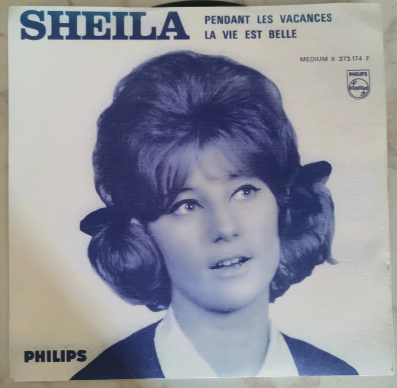 Sheila 45 tours juke-box copie encart