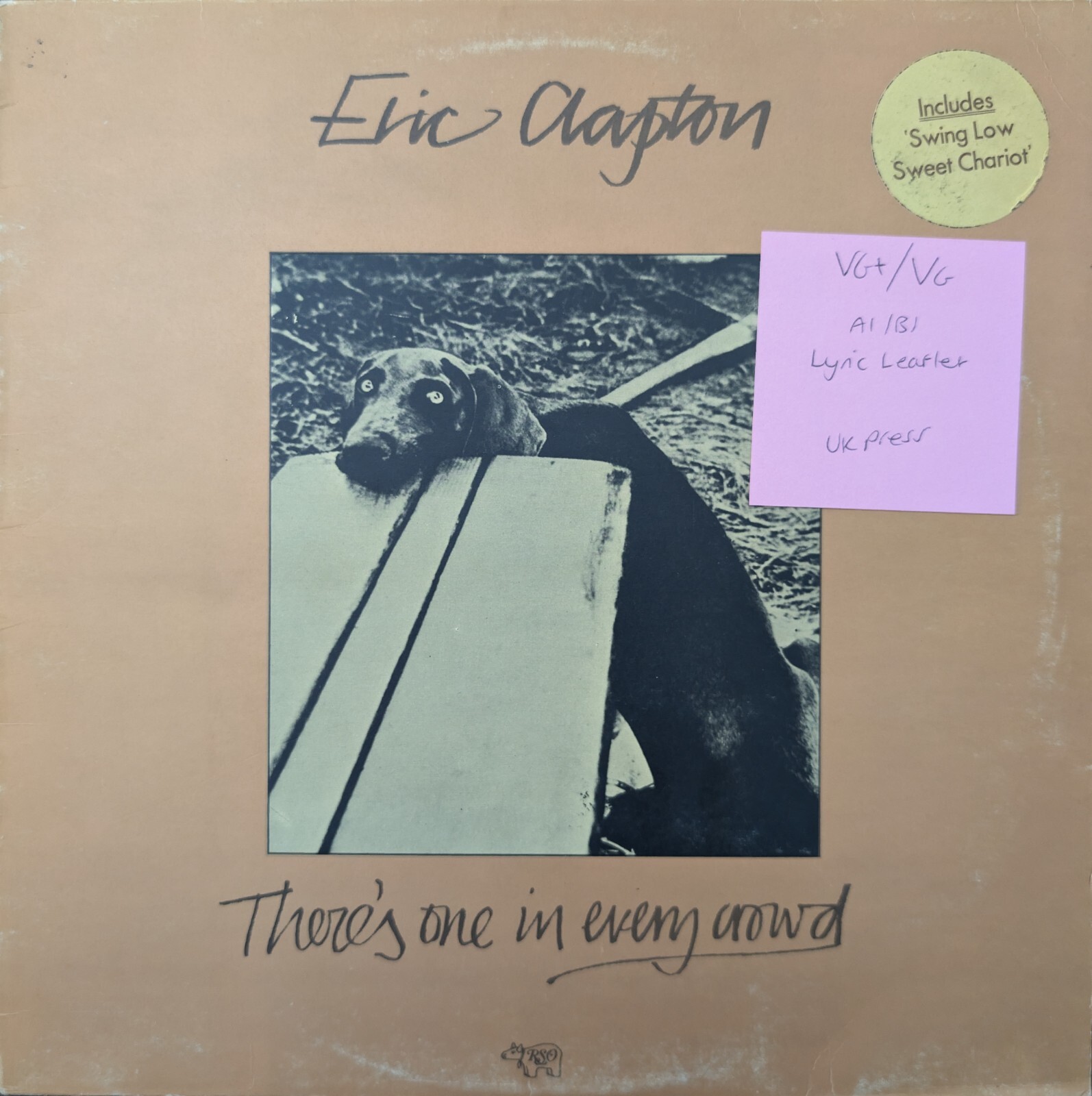 Eric Clapton There's One In Every Crowd Vinyl Record VG+/VG 2479132 1975 1st 