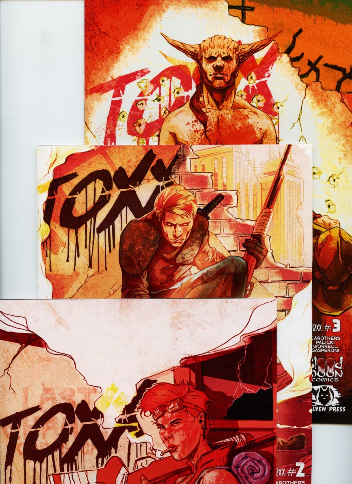 Toxx #1-3 Blood Moon lotto di 3 fumetti Eric Palicki V