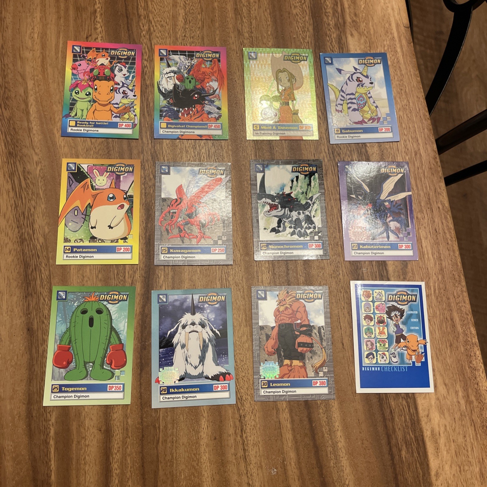 Digimon 1999 Upper Deck Lot x12