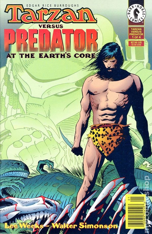Tarzan vs. Predator at the Earth's Core #1 VF 8.0 1996 Stock Image