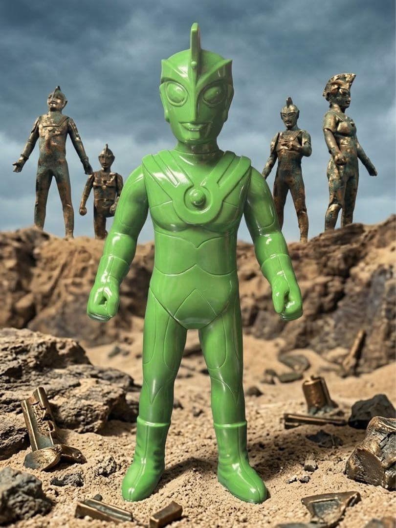 YMSF Atomic Art IG Ultraman Asso Statua Bronzo Stile Sofubi 307755