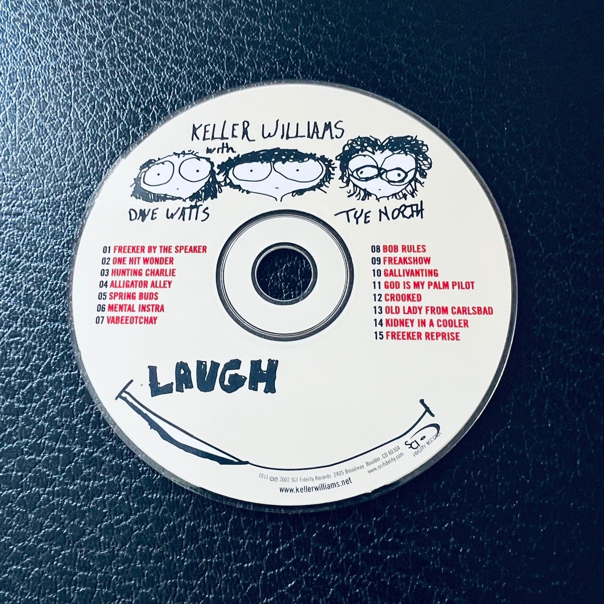 Keller Williams – Laugh Used CD NO CASE 2006 Jam Rock Funk Sci Fidelity