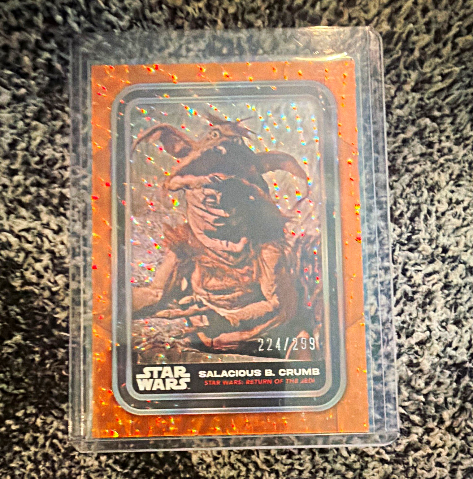 Topps Star Wars Il ritorno dello Jedi Salacious B. Crumb #72 Holo 224/299