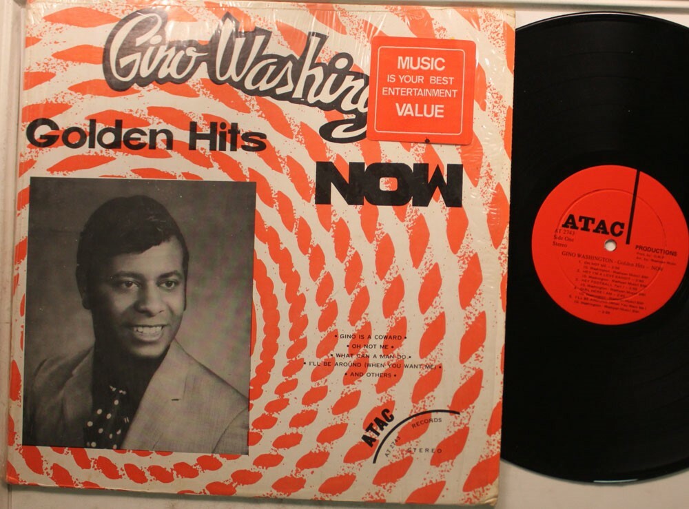 Gino Washington Lp Golden Hits Ora Su Atac - Vg++ / Vg++ (In Shrink)