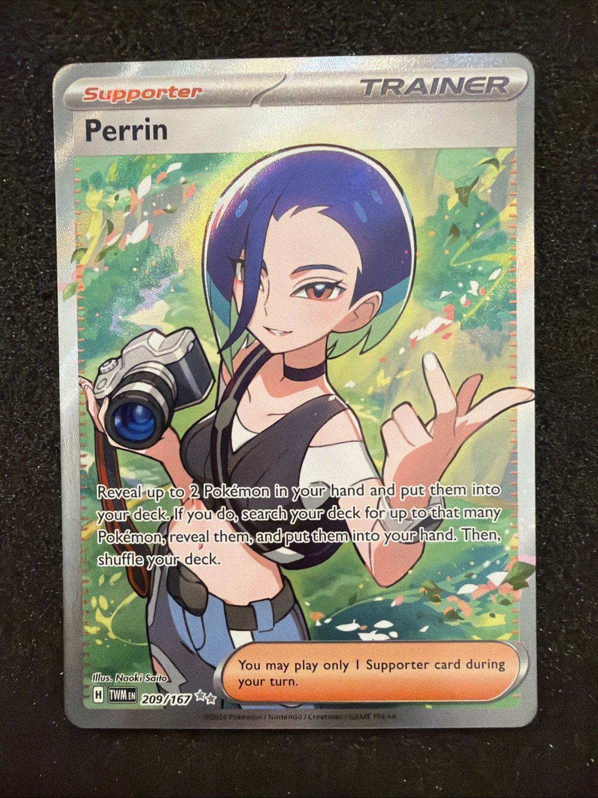 Perrin 209/167 Twilight Masquerade Full Art Trainer Pokemon TCG Near Mint #LA8