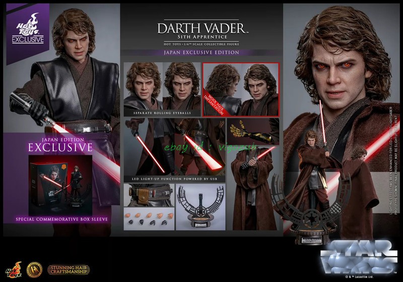 Hot Toys 1/6 DX47AE Darth Vader Sith Apprentice Artisan Edition Action Figure
