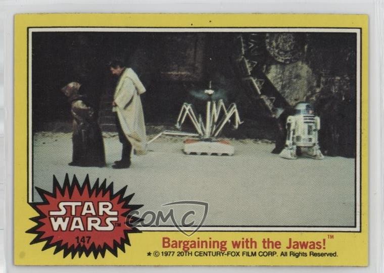 1977 Topps Star Wars Negoziazione con i Jawas! #147 12zm