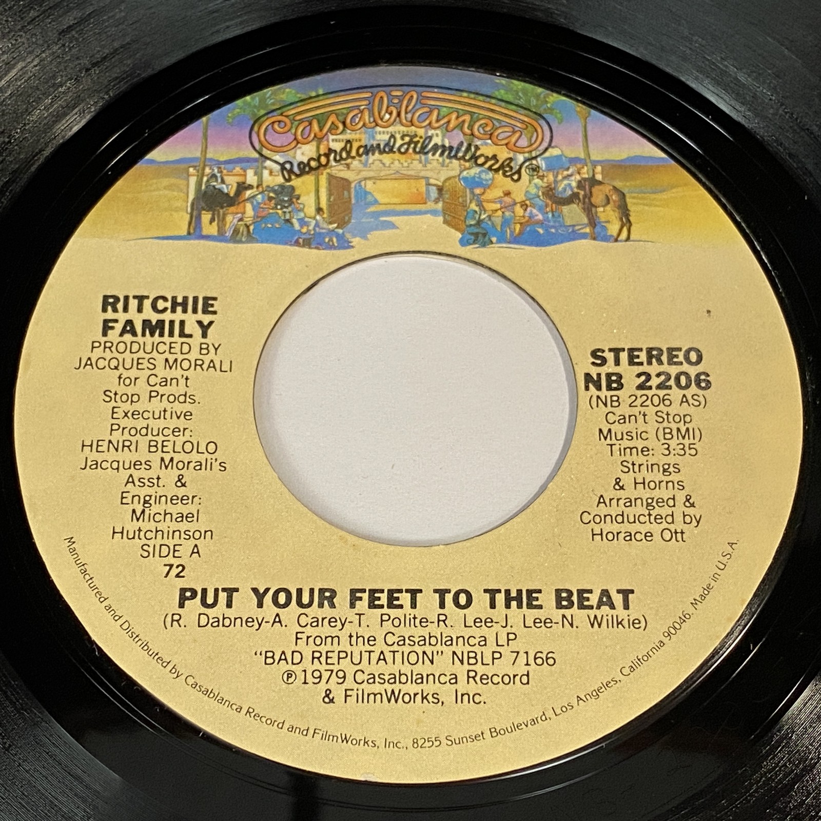 Ritchie Family: Put Your Feet To The Beat/Mans World 45 - Disco