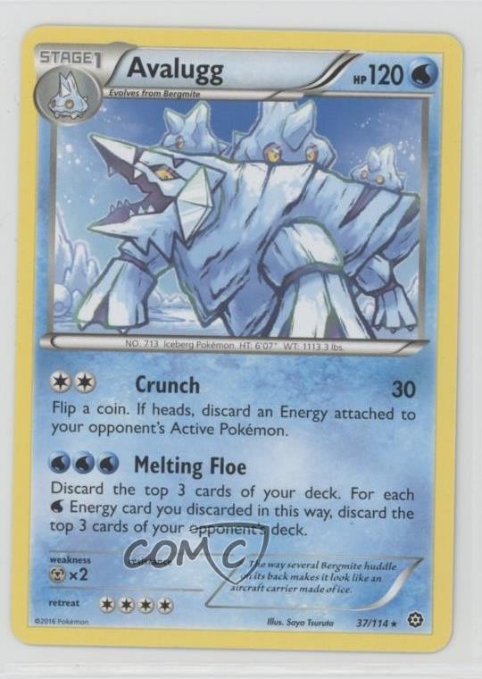 Avalugg Pokémon XY Steam Siege #37